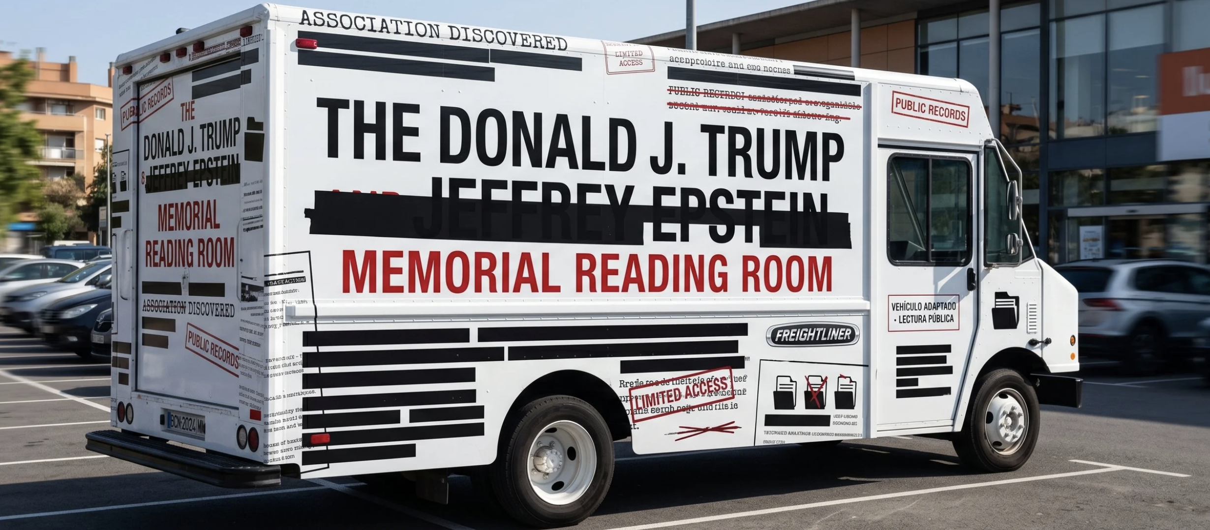 Trump Epstein Bookmobile is Created